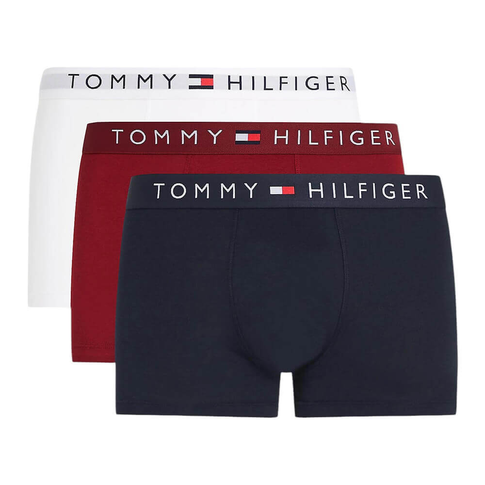 Tommy Hilfiger 3-Pack Original Logo Waistband Trunks